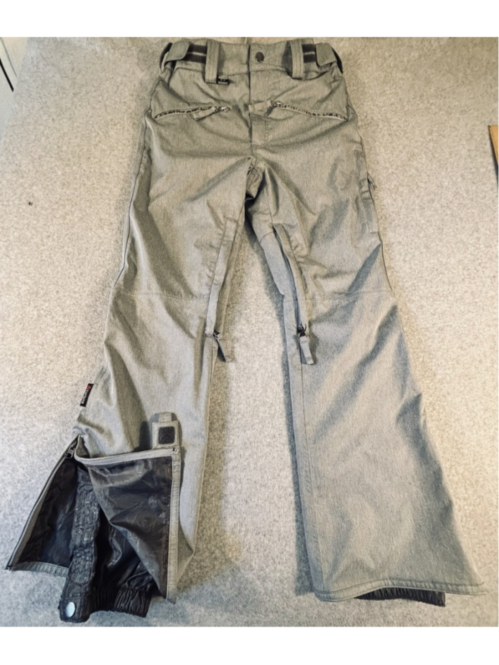 Turbine Aura II Womens Small Snowboard Ski Pants Gray Insulated Waterproof